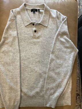 Theory Men's Wood Polo Sweater (Large) - Like New